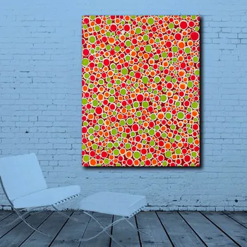 

Print Oil Painting Wall painting YAYOI KUSAMA Flower Bed Home Decorative Wall Art Picture For Living Room painting Unframed
