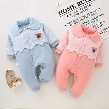 

Baby Coverall Cotton Jumpsuit Newborn Cartoon Animals Onesie Clothes Sleep Romper Pajamas Long Sleeve Autumn Winter