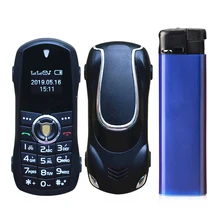 Маленькая Автомобильная модель сотовый телефон карманный телефон для студенческого ребенка BT циферблат черный список Супер Мини Размер пластик низкий уровень радиации мобильный телефон
