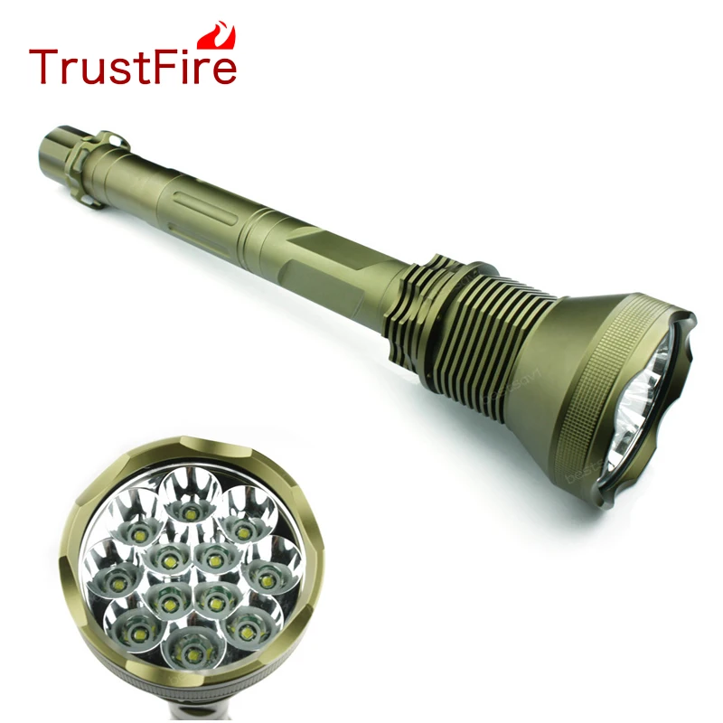 

TrustFire AK-90 12*XML-T6 LED Flashlights 13000 Lumen 5-Mode Torch Light For Hunting/Cycling/Climbing/Camping/Night Walking