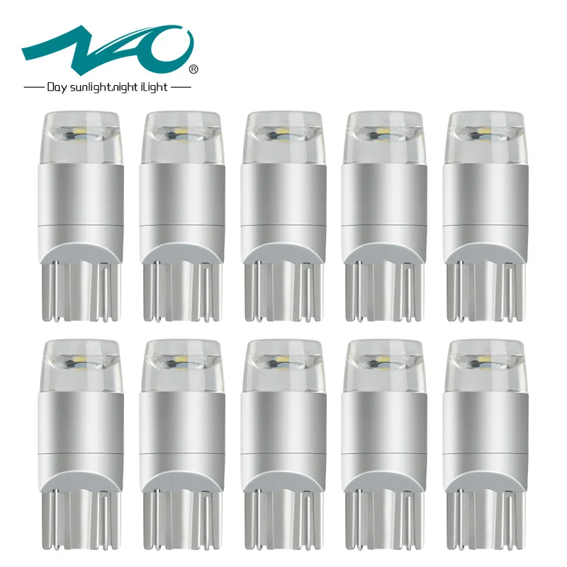 

10x W5W LED T10 led Bulb Interior Lamp Car DRL 3030 SMD 194 168 COB Clearance Lights Reading 12V 6000k White Yellow Red New NAO