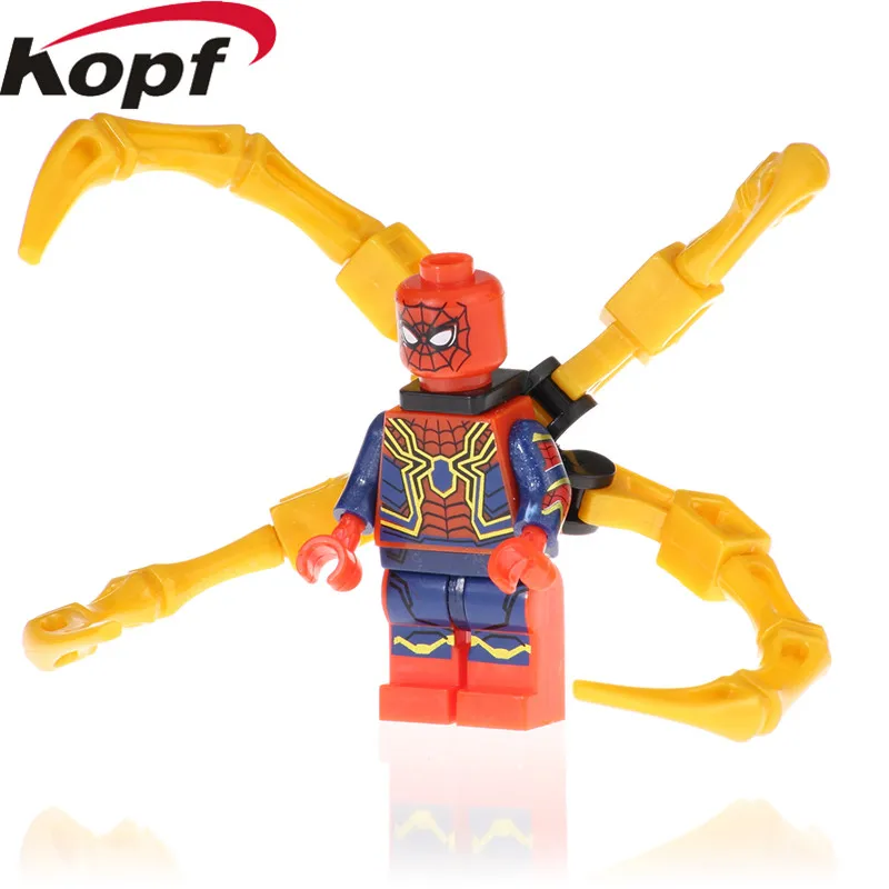 

Single Sale Series Super Heroes Education Spider Man Model Batman Assemble Building Blocks For Children Toys Best Gift EG109