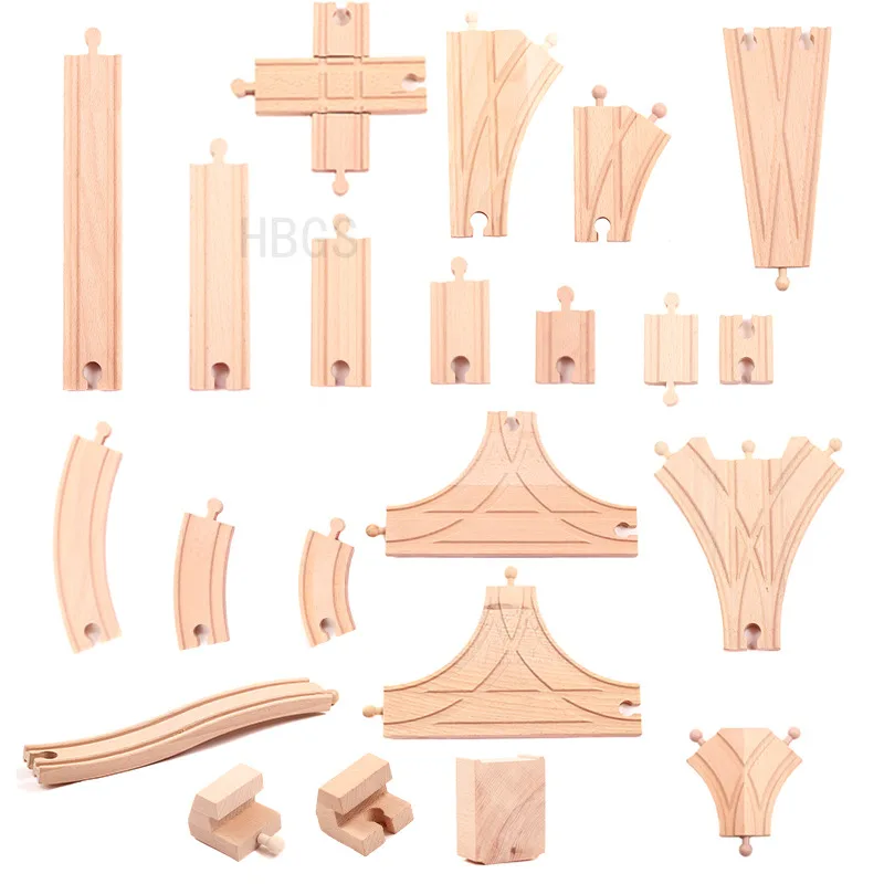 

Wooden Train Track For Thomas Train Y-Switch Junction Switching Tomas Track Railway Toy bloques de