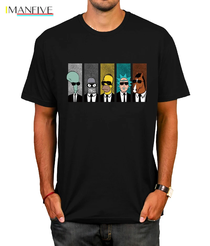 

Anime rick morty t-shirt Cool TV Tee Men Tees Shirt Couple Geek BoJack Horseman Short Sleeve T Shirt Boyfriend's Tees camiseta