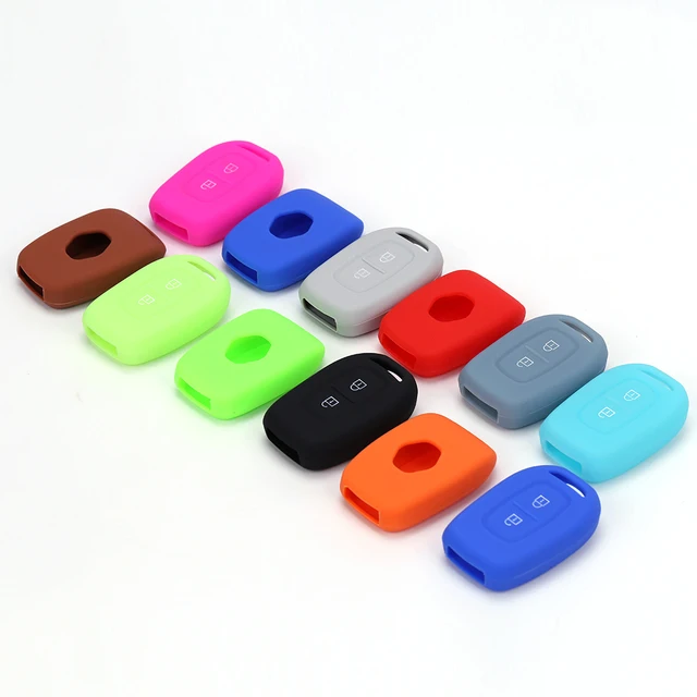Key Case For Car Silicone 2 Button Car Key Cover For Renault Kwid