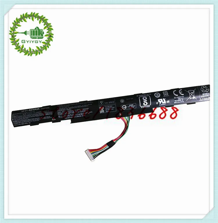 Аккумулятор GYIYGY для ноутбуков Acer Aspire E 15 серии 14 8 E5-475G G 523G 553G 573G 774G 575 V 41.4Wh AS16A5K AS16A7K