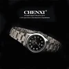 Marca CHENXI de cuarzo clásico para mujer, reloj de pulsera de acero inoxidable, plateado ► Foto 3/6