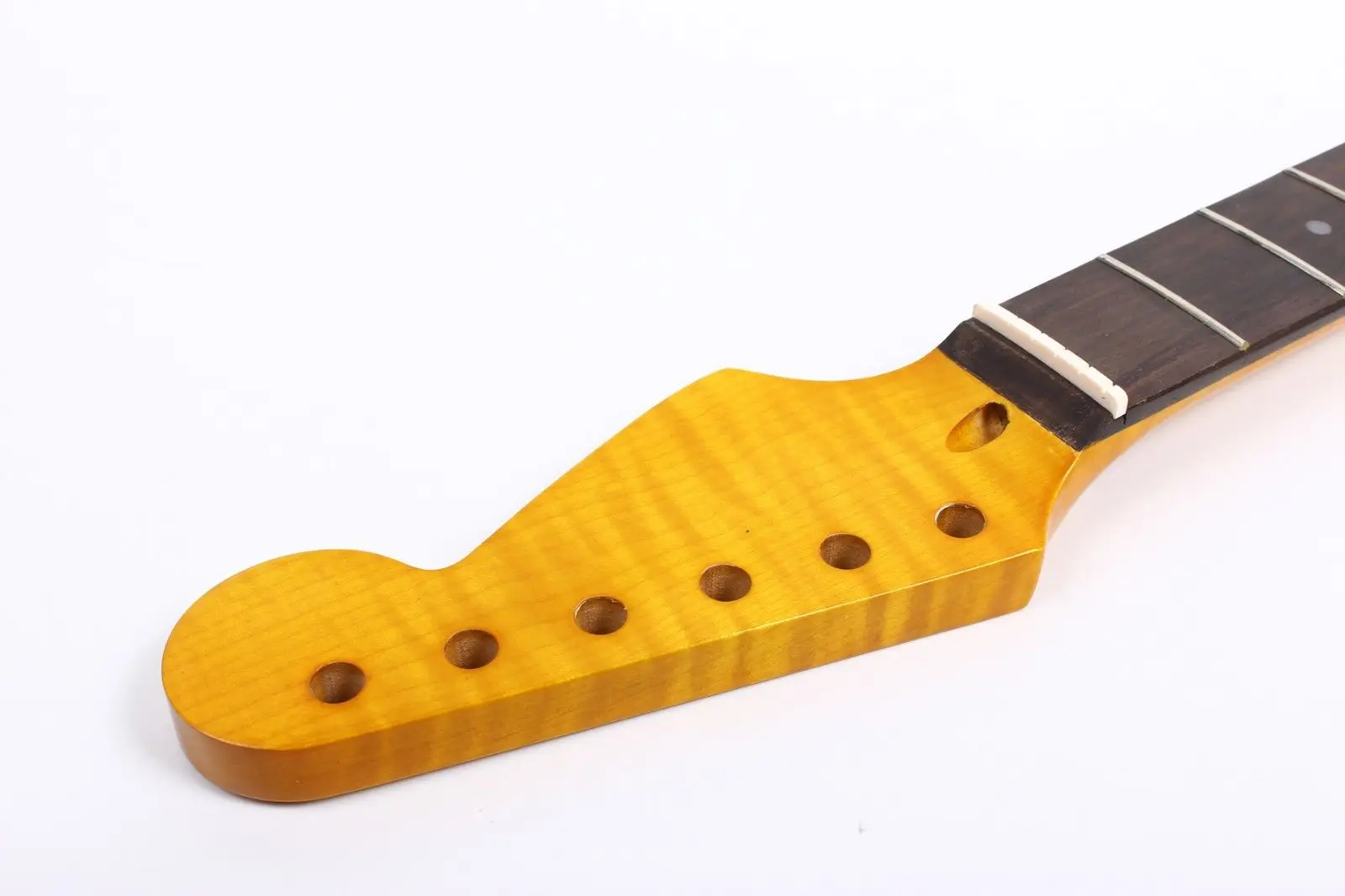 Электрическая гитара Flame Maple сменный наконечник 22 лада Strat винтажная желтая