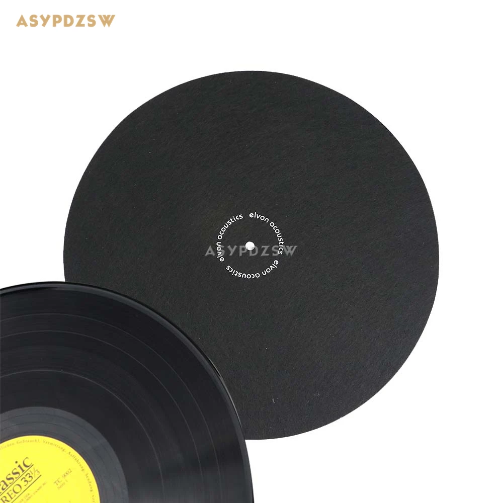 Виниловый проигрыватель elvon 12 ''LP шерстяной коврик для записи антистатический