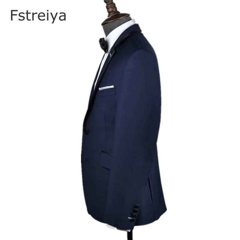 Custom made men lapel wool suit customized kingsman christmas terno slim fit suit with pants costume homme men wedding clothes