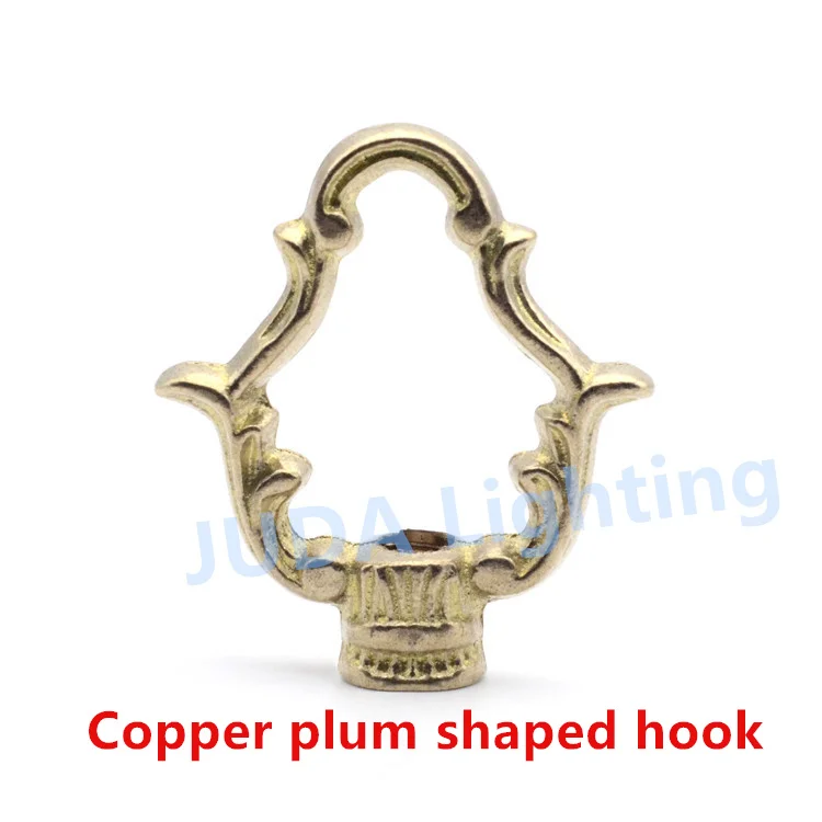 Us 1 67 Pure Copper Plum Shaped Rings Hook Decorative Buckle For Chandelier Ceiling Rose Lamp Base Brass Fittings Lighting Accessories In Hooks From