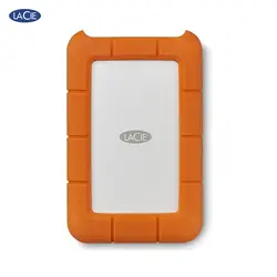 LaCie Rugged USB-C, 2000 Гб, 2,5 ", usb type-C, 3,0 (3,1 Gen 1), 5000 Мбит/с, оранжевый, серебристый