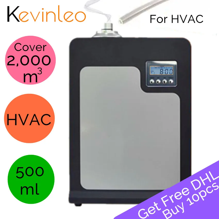 

Scent Machine Fragrance HVAC 2,000m3 Led Display Timer Panel Portable Handle 500ml Bottle Atomizer Aroma Machine For Office Home