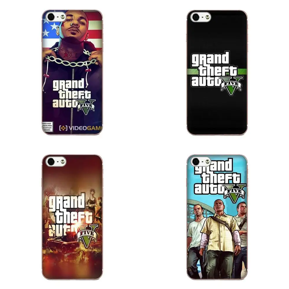 Grand Theft Auto Gta 5 V для Huawei P7 Honor 4C 5A 5C 5X 6 6C 6A 6X 7 7X 8 9 V8 V10 Y3II Y5II Y6II G8 Play Lite|Чехлы-накладки| |