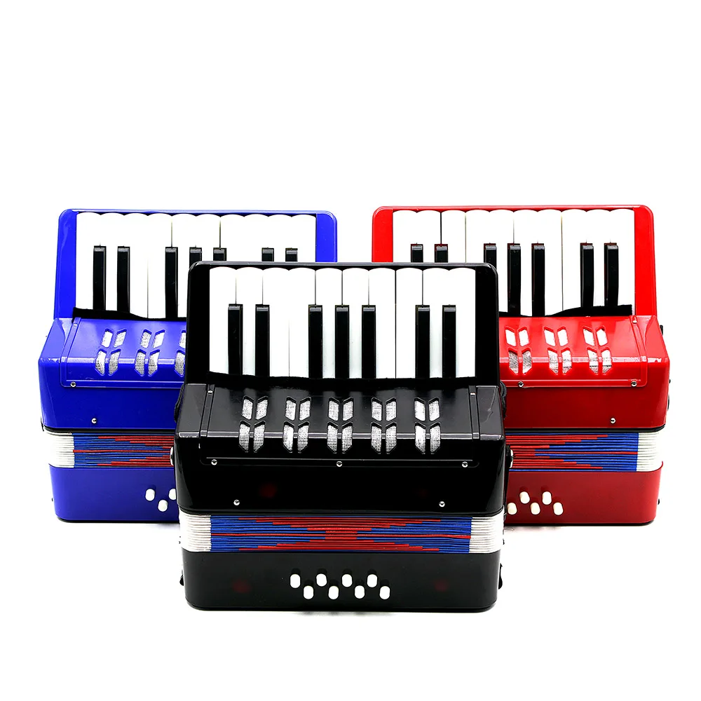 

Kids Children 17-Key 8 Bass Mini Small Accordion Educational Musical Instrument Rhythm Band Toy