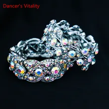 Новые Танец живота Браслет серебряный Кристаллы Камень Браслет Танец живота Браслет-аксессуары