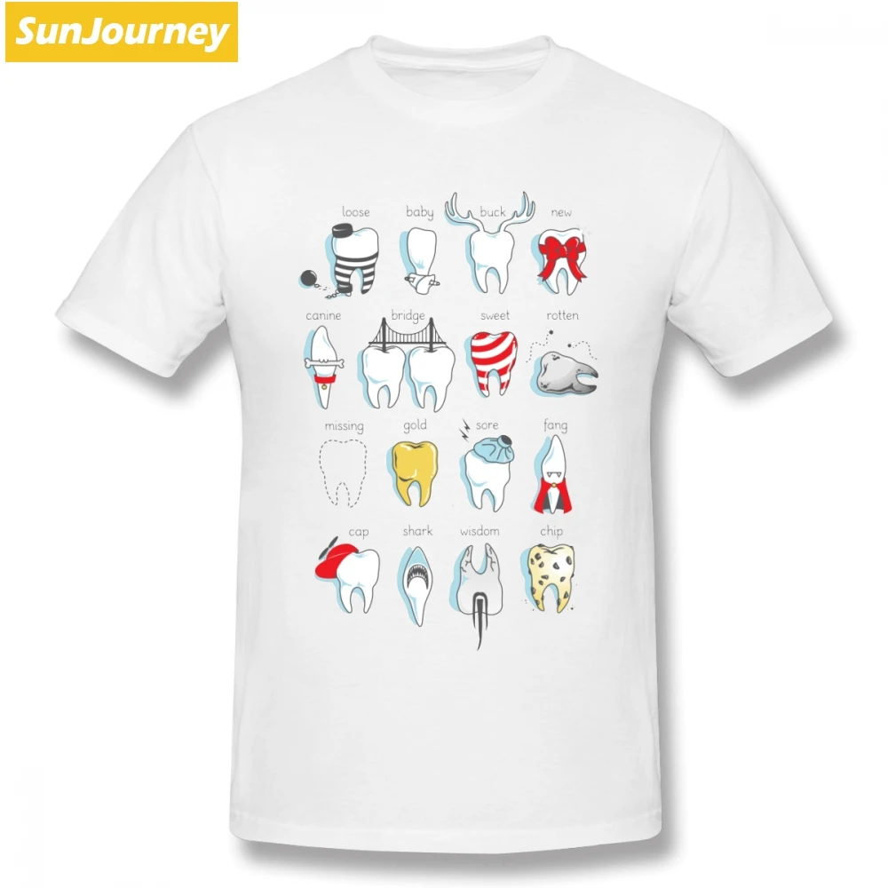 

Graphic Men's T Shirts Dental Definitions Short Sleeve Pure Cotton O-neck Big Size T Shirt For Man Tee Shirt