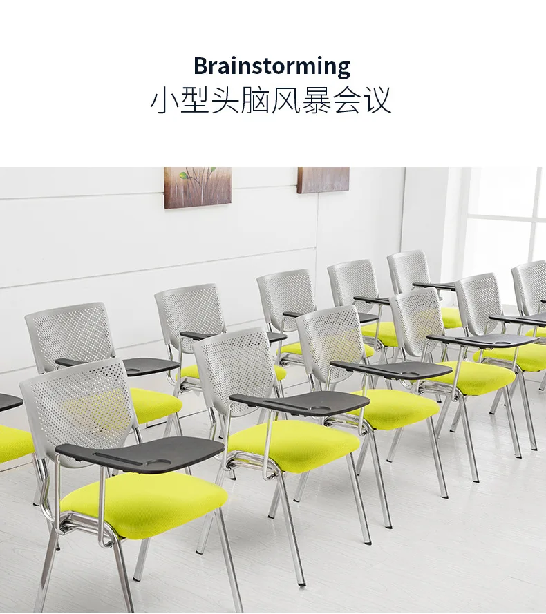 European Office Chair Training Chair With Writing Board Staff Chair Simple Student Table And Chairs Folding