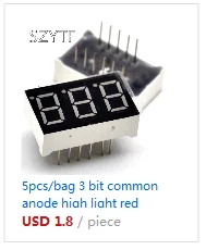2 шт./пакет светодиодный матричный дисплей 16pin 8x8 3 мм Красный общий катод общий анод для Arduiino AVR 1088BS/AS