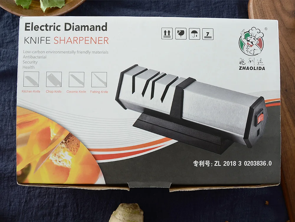  MYVI Kitchen Electric Knife Sharpener Motorized Rotating Sharpening System Easy-Use Grinder For Sta - 33042657013
