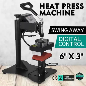 

Digital Swing Away Cap Heat Press Transfer Sublimation Machine Curved Element (6" x 3")