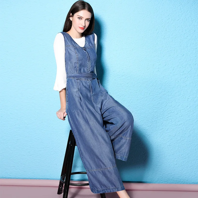 tencel denim jumpsuit