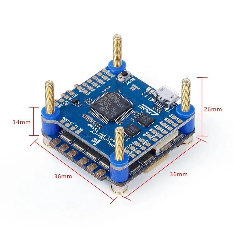 Контроллер iFlight sucex F7 TwinG FC с контроллером 60A V2 Plus 2 6s BLHeli_32 Dshot1200 4 в 1 ESC Flytower для FPV Racing