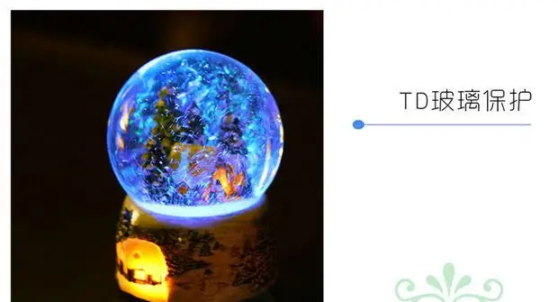 Christmas Gifts Glowing Christmas Snow House Crystal Ball Crafts Christmas Gifts