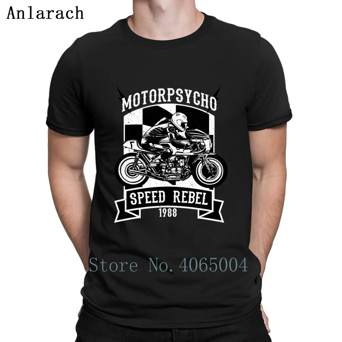 Best Motorpsycho Speed Rebel Motorcycle T Shirt Funny Casual Custom Tee Shirt Round Collar Leisure Novelty Cute Spring Shirt