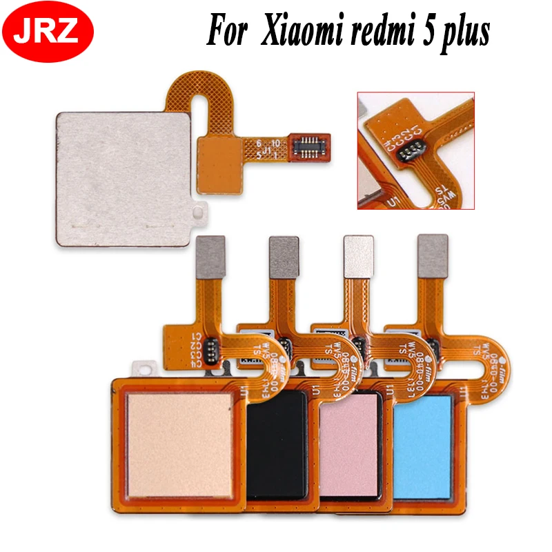 JRZ для Xiaomi redmi 5 plus сенсорный сканер отпечатков пальцев Кнопка возврата домой меню