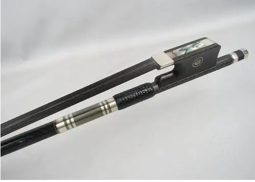 

1pcs powerful plaid black black Horsehair # Carbon fiber viola bow