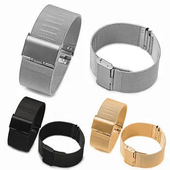 

23mm 22mm 20mm 18mm Stainless Steel Smart Watch Band Strap For Huami Amazfit Bip / Stratos / Ftbit Versa / Samsung Galaxy 42mm