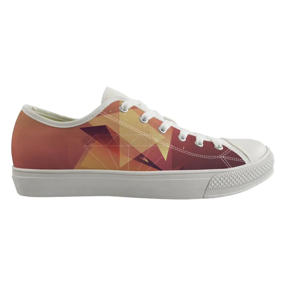 

ELVISWORDS Colorful Casual Vulcanized Shoes Geometric Stylish Shoes Comfortab Sneaker Math Canvas Comfortable Men Trainer