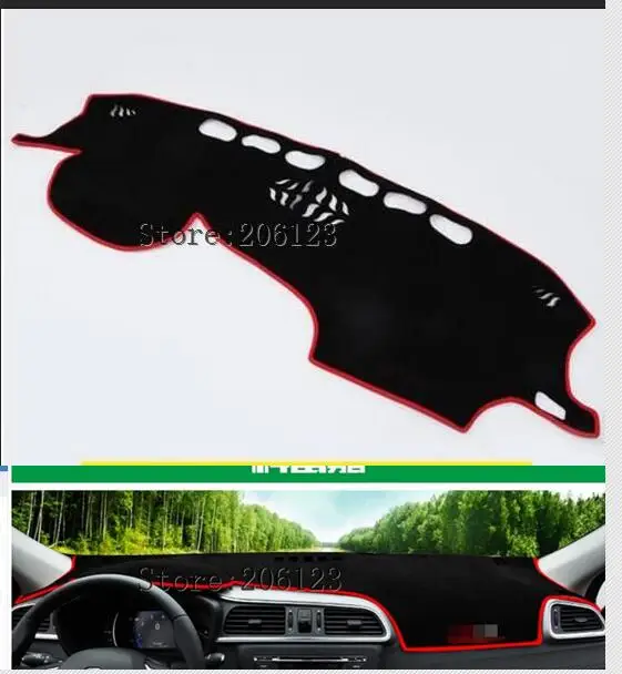 

For Renault Kadjar 2016-2017 Dashboard Mat Protective Interior Photophobism Pad Shade Cushion Car Styling Auto Accessories