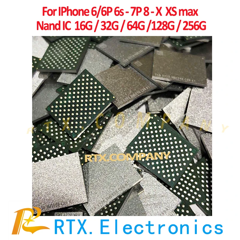 1 10 шт. Nand Flash IC 64 Гб 256G для iPhone 8 8plus X 8P 5 &quotEMMC жесткий диск HDD памяти чип с