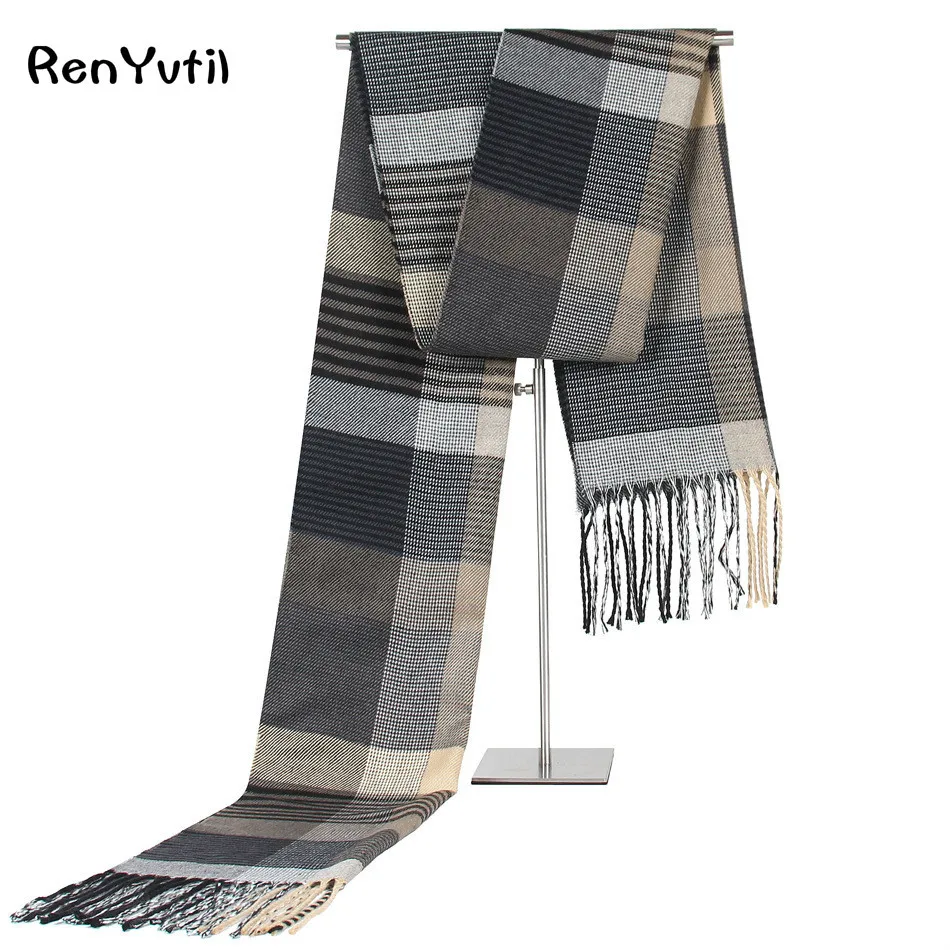 Buy ON Sale 2018 Winter scarf men striped cotton