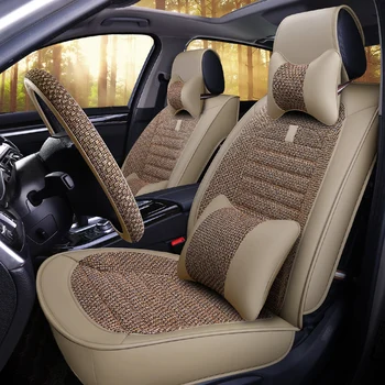 

5Seats( Front+Rear5D Styling Car Seat Cover For Toyota Camry 40 RAV4 Verso FJ Land Cruiser LC 200 Prado 150 120,Car pad,Styling