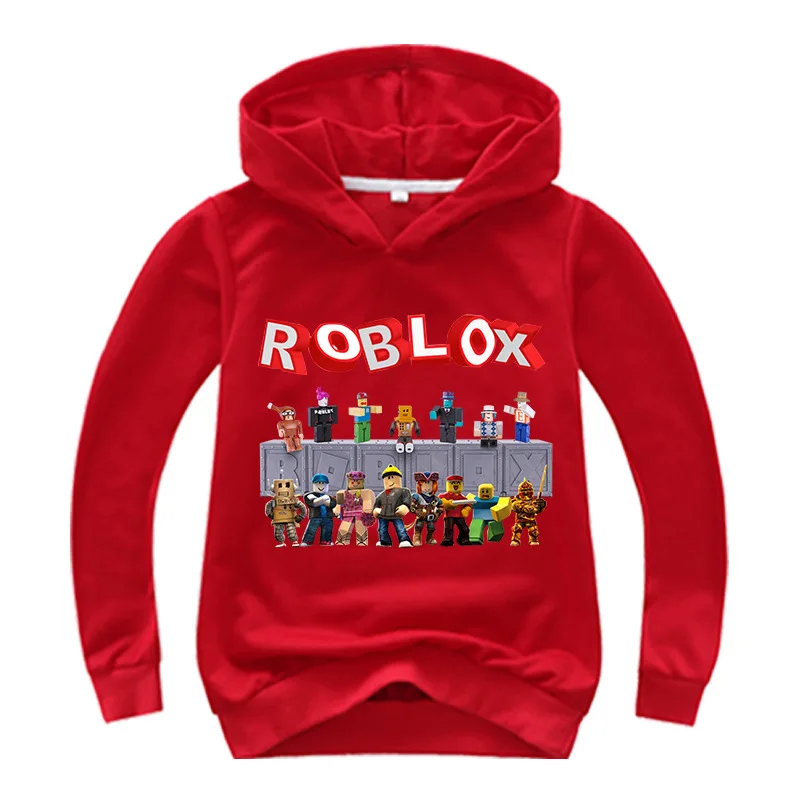 

Z&Y 2-16 2019 New Game Roblox Hoodie for Kids Red Noze Day Costume Boys Hoodies Girls Sweatshirts Children Jumpers Sport Sweater