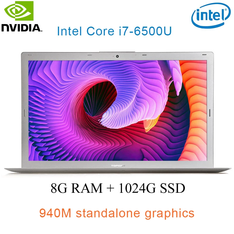 

P10-06 8G RAM 1024G SSD Intel i7-6500u 15.6" Gaming laptop 2.5GHZ-3.1GHZ NvIDIA GeForce 940M 2G with Backlit keyboard