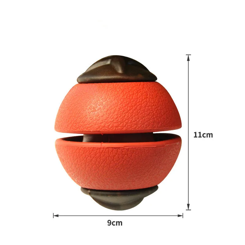 Собака игрушка, резиновый мяч жевать диспенсер утечки Еда покрывается катышками Интерактивная для домашних животных для зубов прорезывание зубов обучающая игрушка