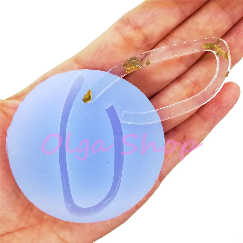 BYL366 Fancy Earrings Silicone Mold Resin Art Jewelry Necklace Pendant Making FOOD SAFE OVEN SAFE Fondant 58.9mm x 26.4mm