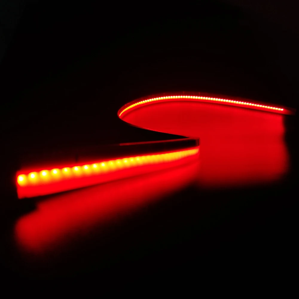 12 В автомобильный тормозной светильник светодиодный светильник полоса безопасности Предупреждение ющий светильник стоп сигнальная лампа красный течёт мигающий задний фонарь с высоким креплением стоп-сигнал