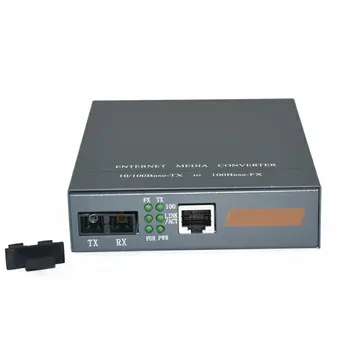 

Fiber Optical Media Converter HTB-GS-03 10/100/1000Mbps SC Port Singlemode Dual Fiber 20KM Internal Power Supply