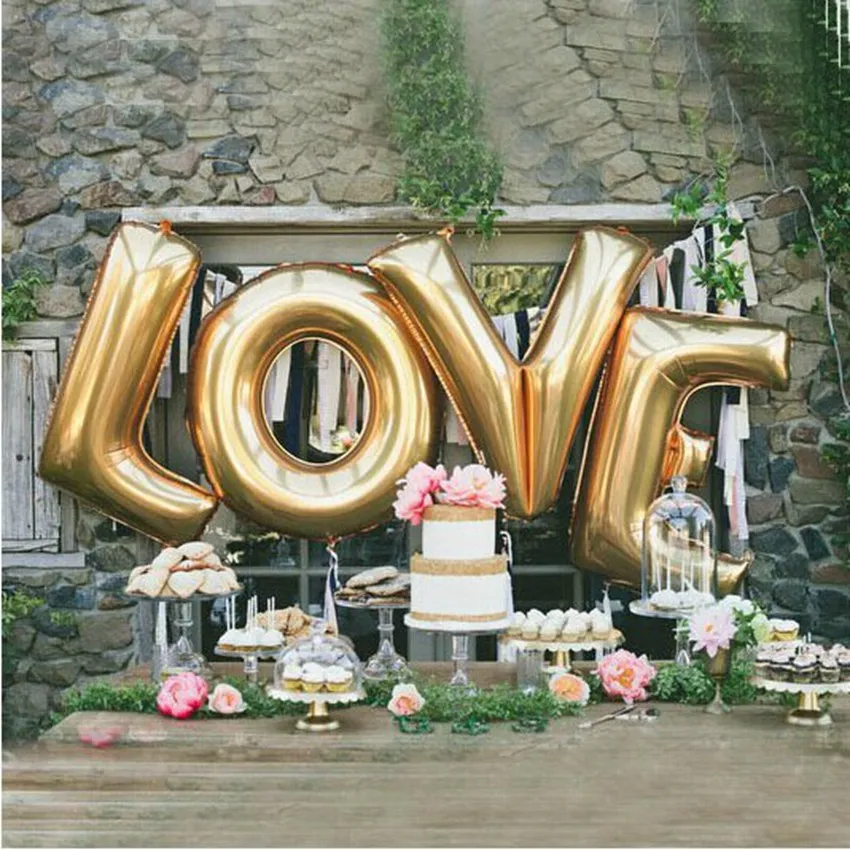 

Zonaflor 40 inch English Alphabet Balloon Set Birthday Party Happy Birthday Wedding Birthday Party Decorations Kids Letter Balon
