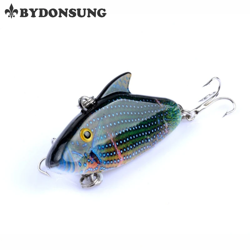 Bydonsung 5 см 7 9g Вибрирующая наживка 3D глаза жесткая приманки низкие частоты
