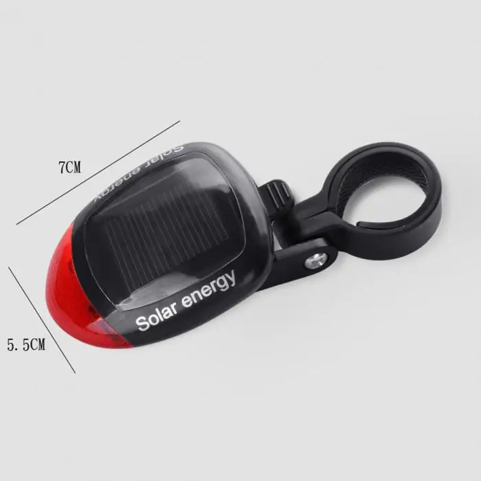 Cheap Newly Solar LED Bicycle Light Safety Night Cycling Lights Rear Flashlight Bike Lamp Backlight Taillight 19ing 15