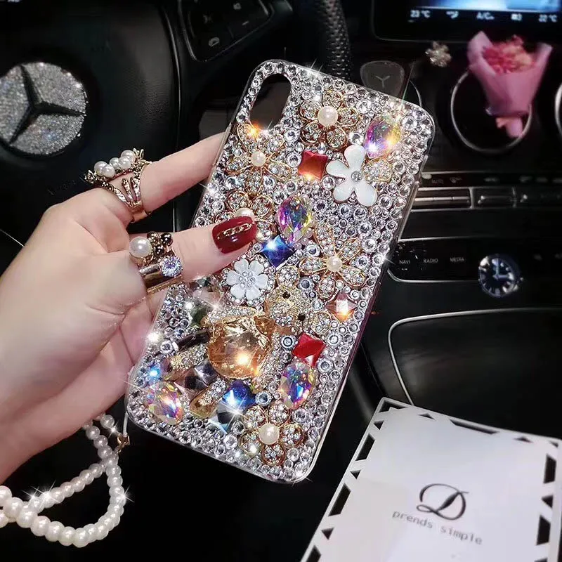 

Luxury 3D Diamond Crystal Glitter Silicone Case for Huawei Y6 Y7 Pro Y9 2019 Case For Huawei Y6 Y7 Prime Y9 2018 Cover Fundas
