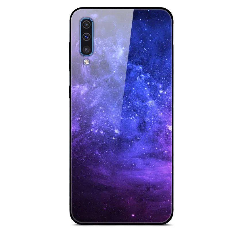 Чехол для Samsung A50 A51 чехол из закаленного стекла с изображением планеты и космоса