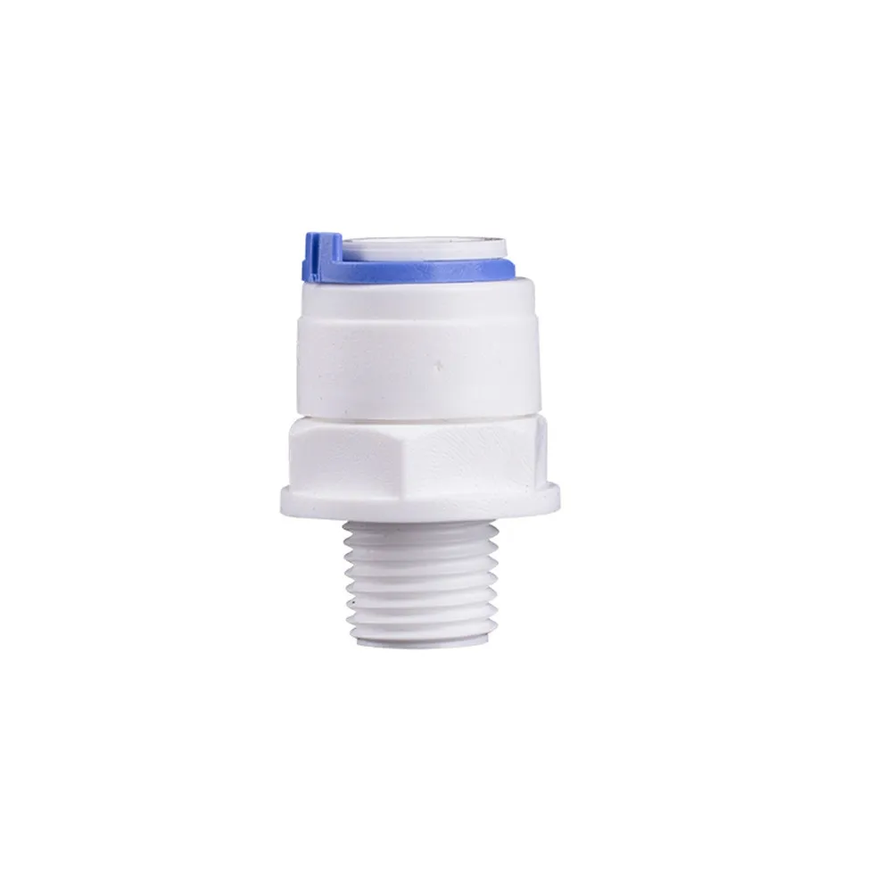 

RO Water Straight Pipe Fitting 6.35mm 9.53mm OD Hose 1/8" 1/2" 3/8" Male Thread Plastic Quick Connector System Water Purifies