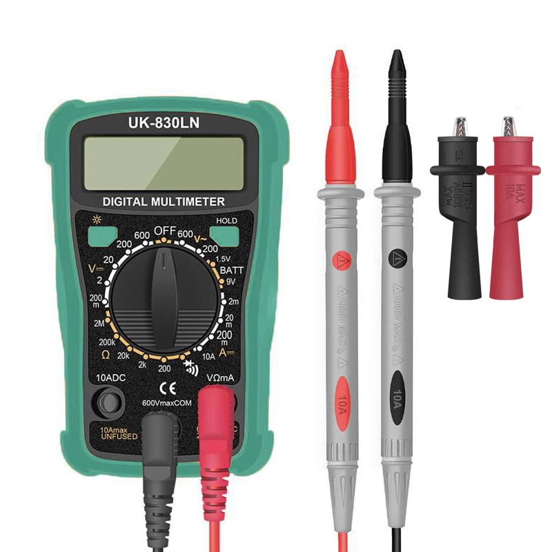 

New 830LN LCD Digital Multimeter Portable AC/DC Voltage Meter Professional Tester Multimeter Electrical Instrumentation